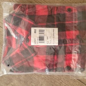 Boys Buffalo Plaid Flannel Button Up Shirt